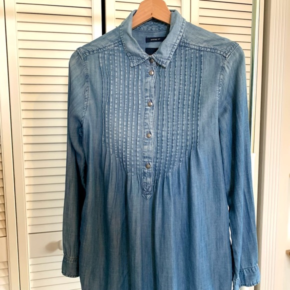 Long Denim Chambray Shirt American Eagle - Picture 5 of 5